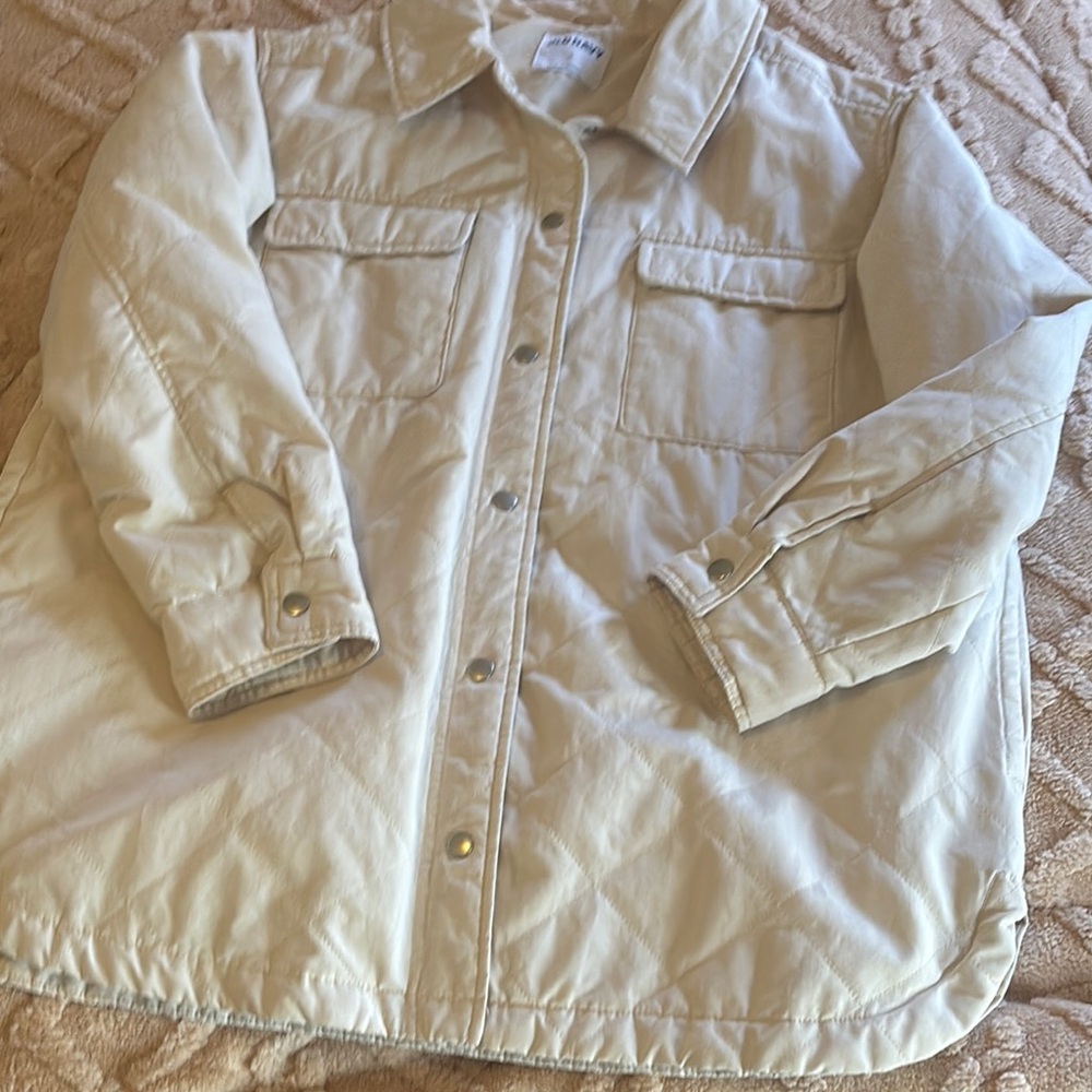 Cream Quilted Jacket